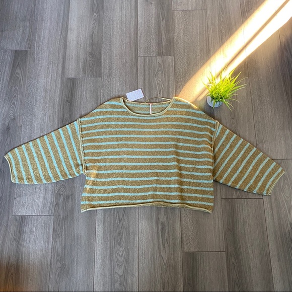 Free People Sweaters - Free People Bardot Sweater Serenity Combo Large